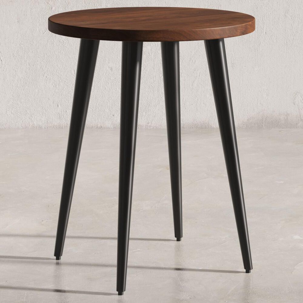 Waltham Prelude Round End Table in Walnut, , large
