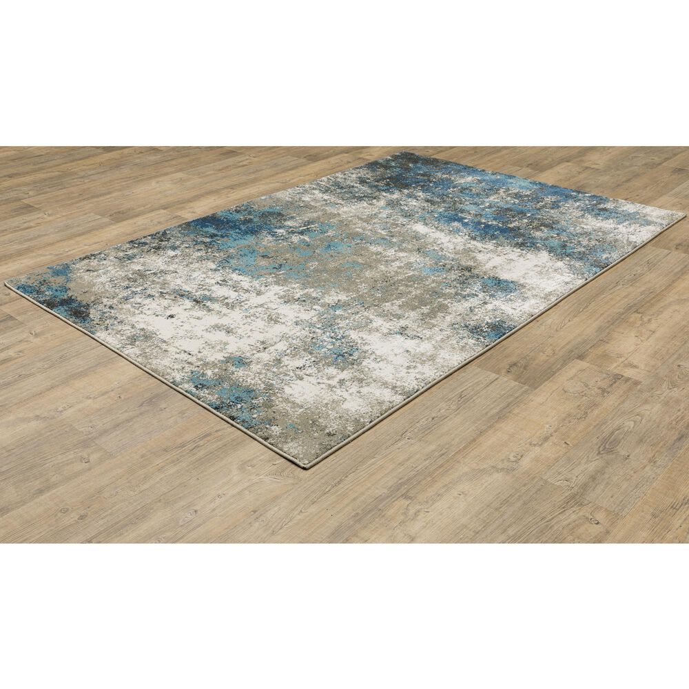 Oriental Weavers Venice Rimini 5&#39;3&quot; x 7&#39;3&quot; Blue and Beige Area Rug, , large