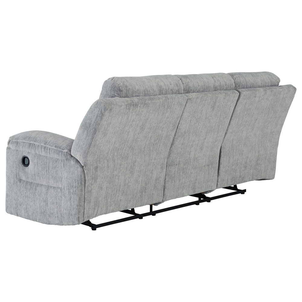 Ashley Buntington Manual Reclining Sofa in Pewter, , large