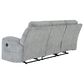 Ashley Buntington Manual Reclining Sofa in Pewter, , large