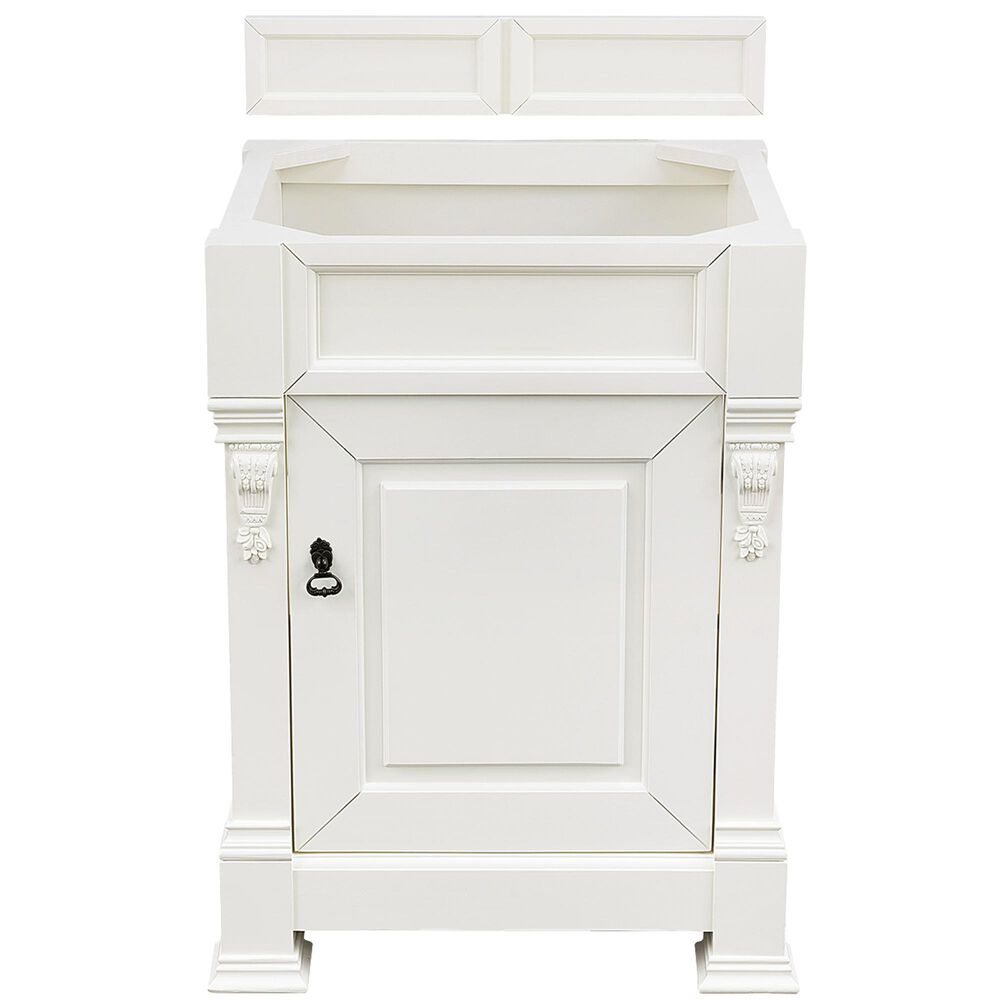 James Martin Brookfield 26" Single Vanity Base in Bright White, , large