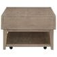 Belle Furnishings Brentwood 2-Drawer Cocktail Table in Sandstone, , large