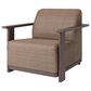 Ebel Outdoor Furniture Tahoe and Corte 5-Piece Fire Pit Conversation Set in Shell, Cocoa and Hazel, , large