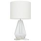 Maple and Jade 26" x 15" Table Lamp in Glossy White, , large