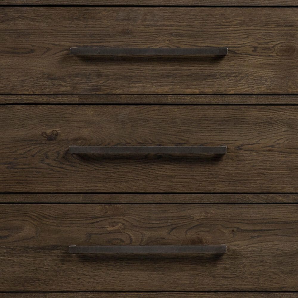 Hawthorne Furniture Norwich 6 Drawer Dresser in Dark Rustic Oak, , large
