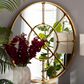 Baxton Studio Ohara Accent Wall Mirror in Gold, , large