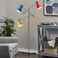 Adesso Lyle 3-Arm Floor Lamp in Antique Brass and Black, , large
