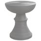 Hearth and Haven Outdoor Round Side Table with Ribbed Texture in Grey, , large