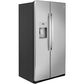 GE Appliances 21.8 Cu. Ft. Counter Depth Side by Side Refrigerator in Stainless Steel, , large