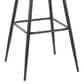 Lumisource Margarite Barstool with Grey Cushion in Black (Set of 2), , large