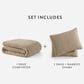Sunday Citizen 3-Piece Snug Classic Queen Comforter Set in Biscotti, , large
