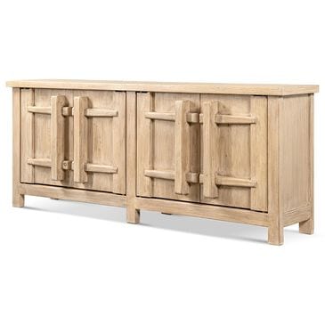 Jennifer Taylor Home Rowan 91" 4-Door Sideboard in Heritage Light Natural Brown, , large