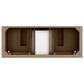 James Martin Vanities Brookfield 60" Double Bathroom Vanity in Pecan with 3 cm Eternal Jasmine Pearl Silestone Top, Rectangular Sinks and FreePower Wireless Charger, , large