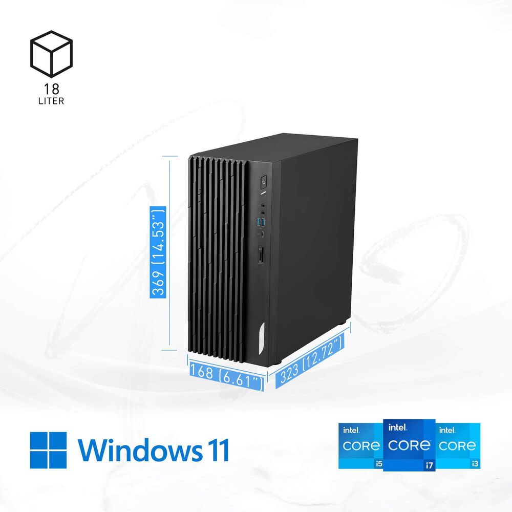 MSI Pro DP180 Business Desktop | Intel Core i7-13700F - 32GB RAM - NVIDIA GeForce RTX 4060 Graphics - 2TB SSD in Black, , large