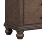 Riva Ridge Oxford California King Sleigh Bed with Two Nightstands in Cocoa with AC Outlets and USB Ports, , large