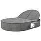 HOMLUX 2-Person Outdoor Daybed with Adjustable Backrests and Foldable Cup Trays in Beige, , large