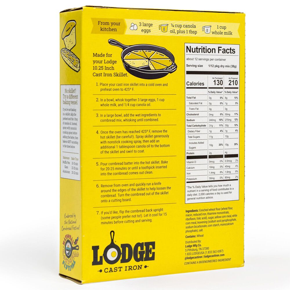 Lodge Sweet Spot Skillet Cornbread Mix, , large