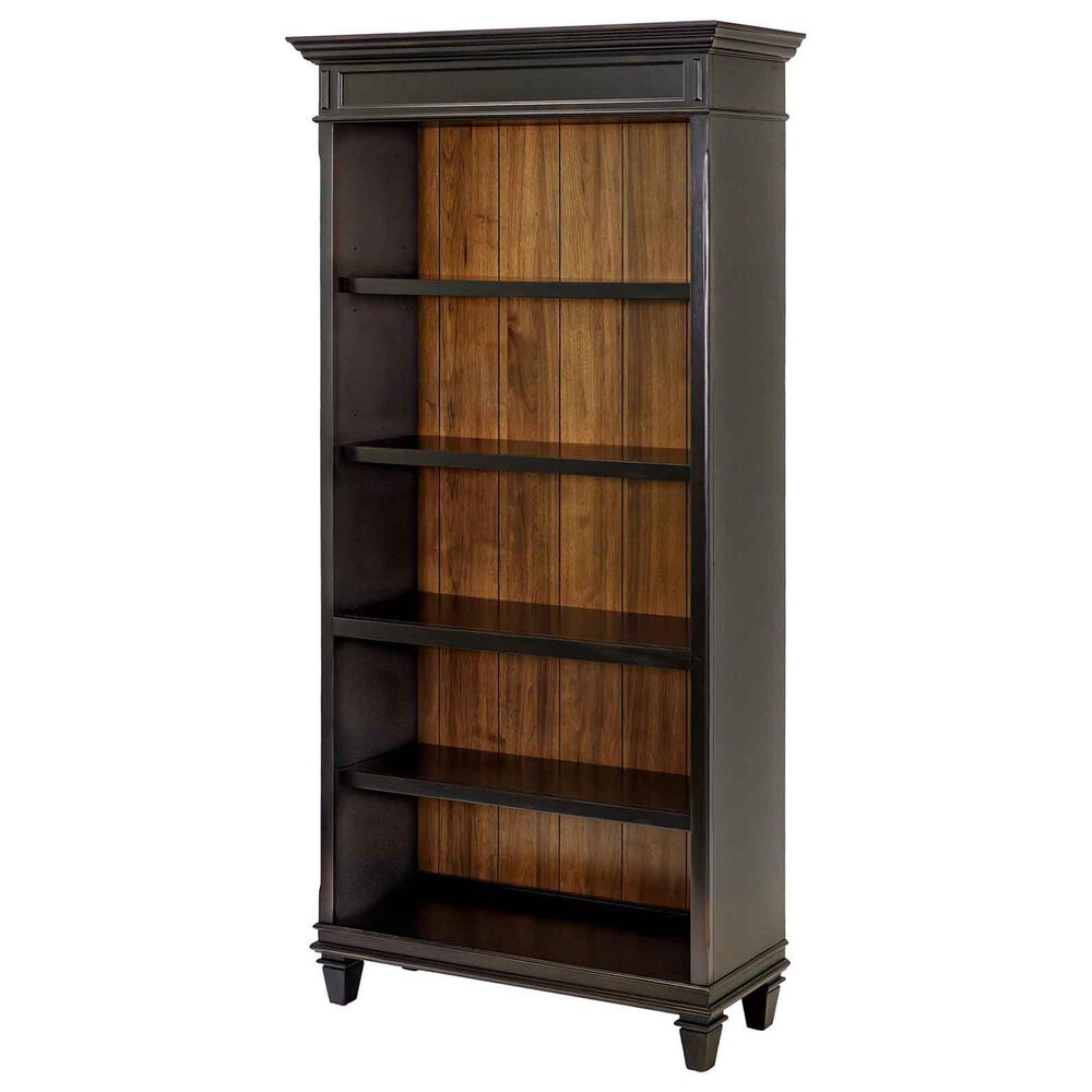 Wycliff Bay Hartford 3-Piece Writing Desk with Bookcase and Lateral File Set in Black, , large