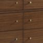 Flexsteel Ludwig 3 Piece Queen Bedroom Set in Walnut, , large