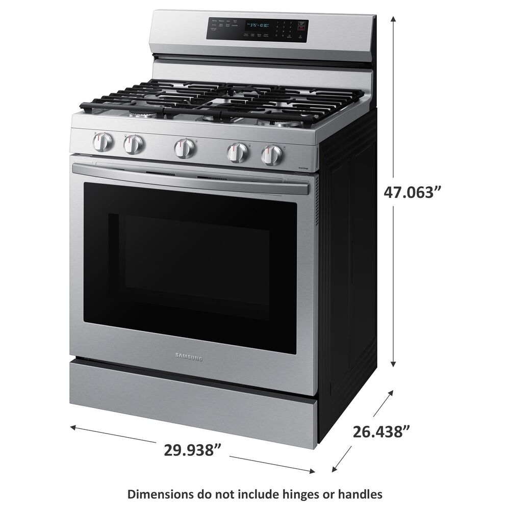 Samsung 6 Cu. Ft. Freestanding Gas True Convection Range with Wi-Fi and Air Fry in Stainless Steel, , large