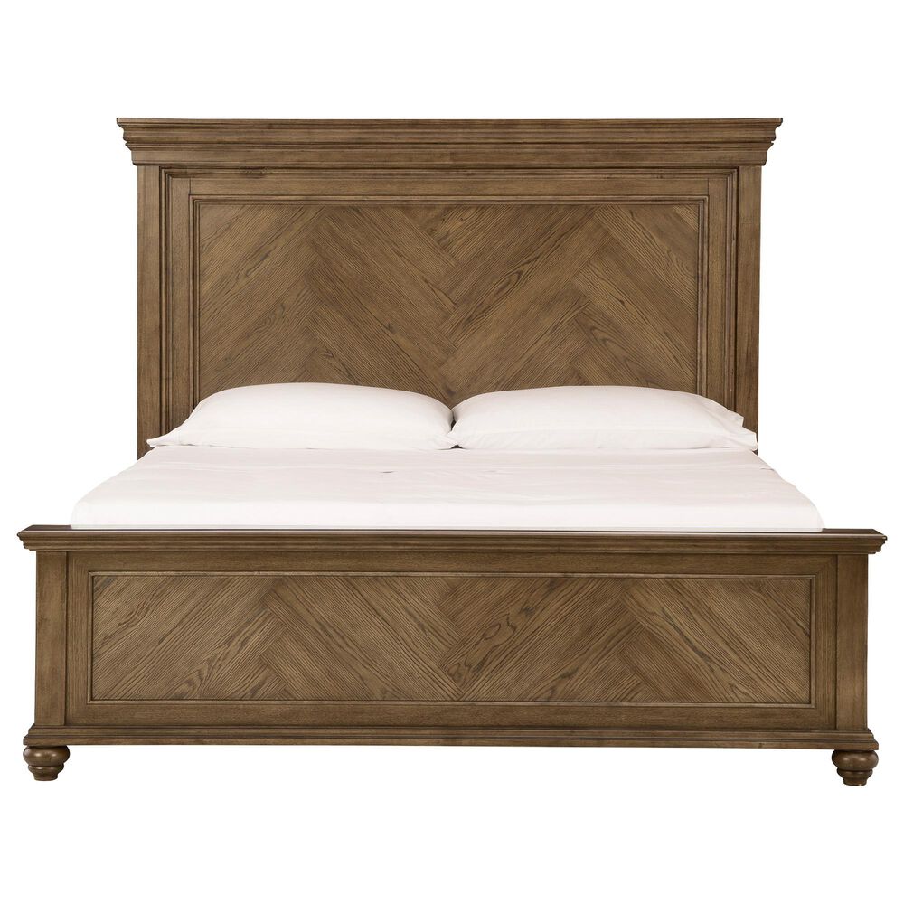 Ashley Karallin California King Panel Bed  in Medium Brown, , large