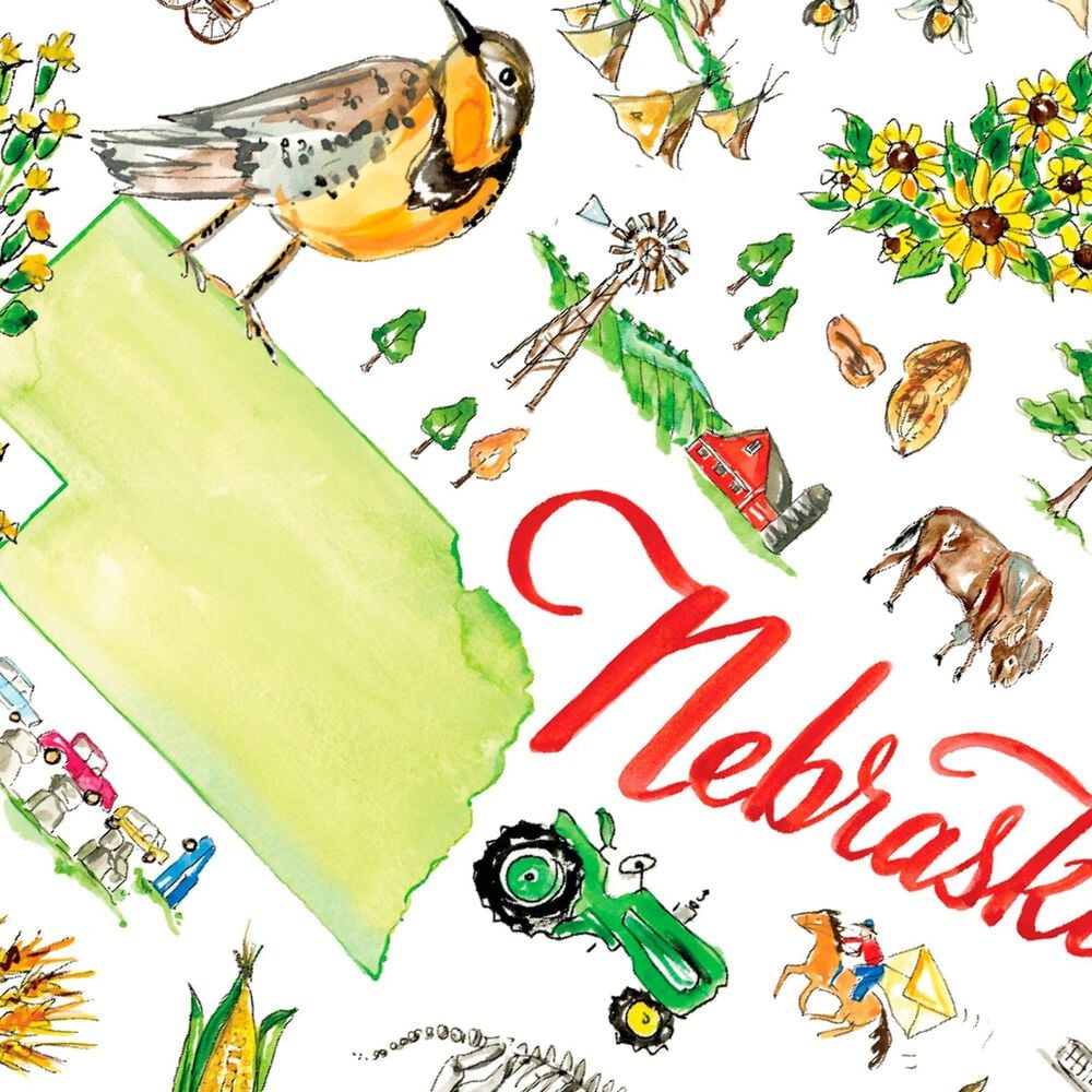 Boston International Nebraska State Cheeseboard in Multicolor, , large