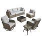 HOMLUX 8-Piece Patio Conversation Set in Gray, , large