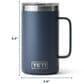 YETI Rambler 24 Oz Mug with MagSlider Lid in Navy, , large