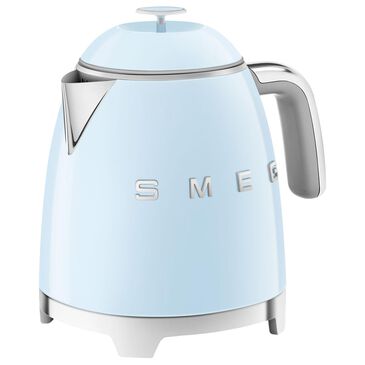 SMEG 3-Cup Stainless Steel Retro Style Mini Electric Kettle in Pastel Blue, , large