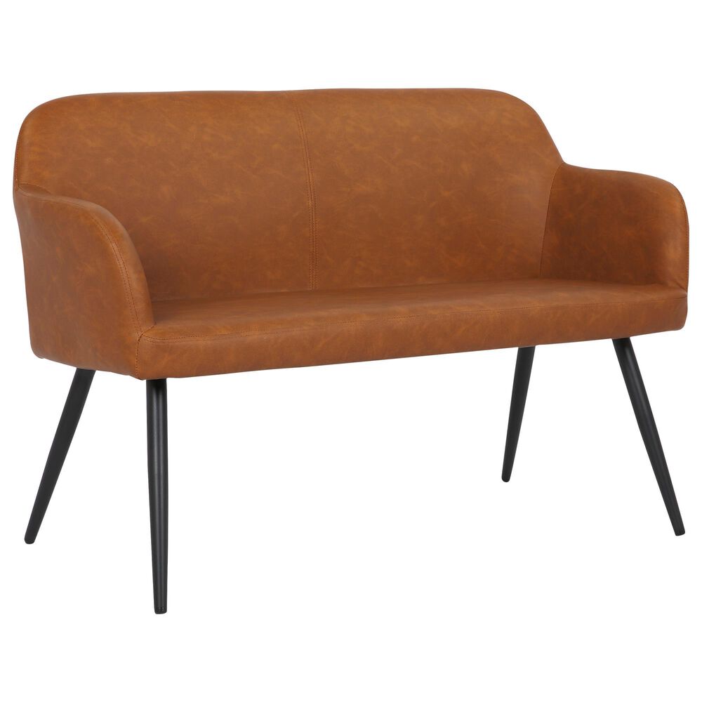 Lumisource Daniella Bench in Camel/Black, , large