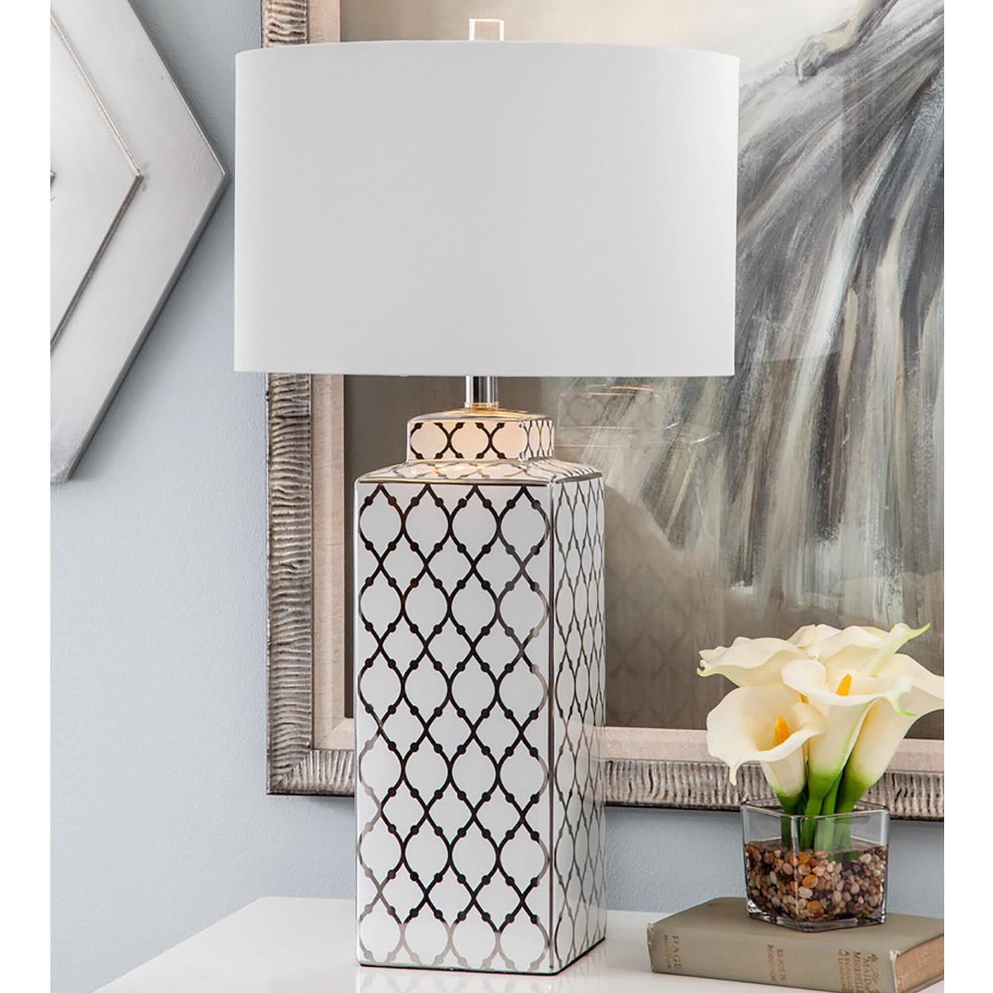 Large mirrored table lamps hot sale