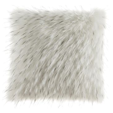 Signature Design by Ashley Calisa 20" x 20" Throw Pillow in White Faux Fur, , large