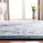 Safavieh Isabella 8" x 10" Navy and Creme Area Rug, , large