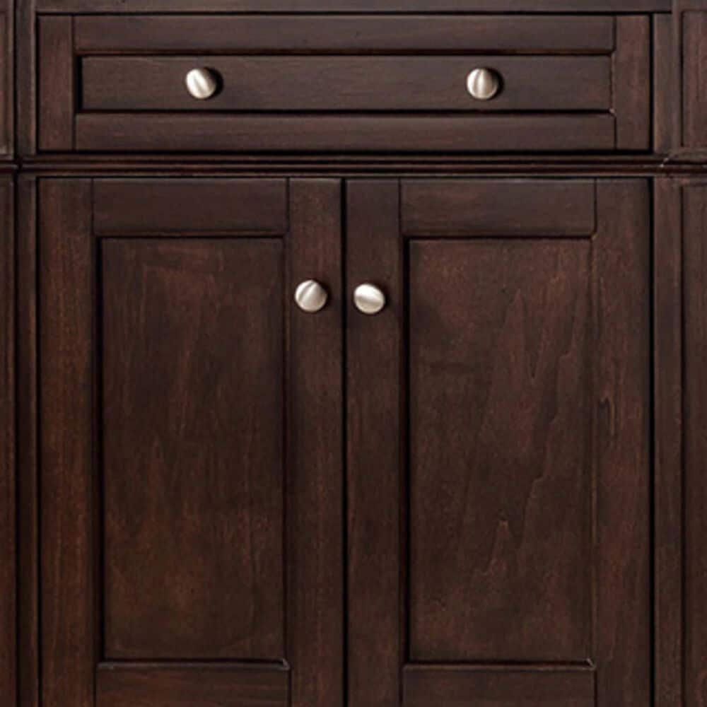 James Martin Vanities Brittany 72&quot; Double Bathroom Vanity in Burnished Mahogany with 3 cm Victorian Silver Quartz Top and Rectangular Sinks, , large
