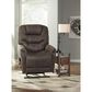 Signature Design by Ashley Ballister Power Lift Recliner with Power Headrest and Lumbar in Espresso, , large