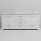 Lexora Home Dukes 80" Double Bathroom Vanity in White with 2 cm White Cultured Marble Top and Rectangular Sinks, , large