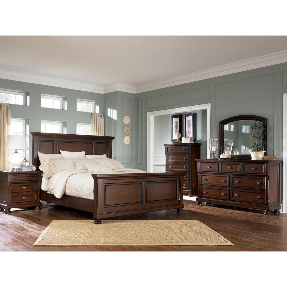 Millenium Porter California King Panel Bed in Rustic Brown, , large