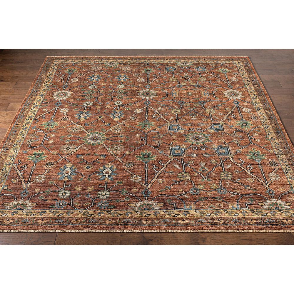 Surya Reign 9&#39; x 12&#39; Dark Brown, Black, Beige, Dusty Pink, Blue and Medium Green Area Rug, , large
