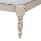 Baxton Studio Iseline King Platform Bed Frame in Antique White, , large