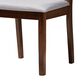 Baxton Studio Abilene Side Chair with Grey Cushion in Walnut Brown (Set of 2), , large