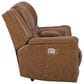 Ashley Trasimeno Power Reclining Loveseat with Console in Caramel, , large