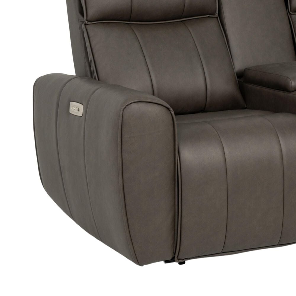 Aurora Furnishings Power Headrest Reclining Loveseat in Dallas Espresso, , large