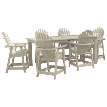 Highwood USA Muskoka 7-Piece Patio Counter Dining Set in Whitewash, , large