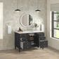 James Martin Vanities Myrrin 48" Vanity in Carbon Oak with 3 cm White Zeus Quartz Top, , large