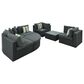 HOMLUX 7-piece Outdoor Conversation Set with Black Wicker in Gray, , large