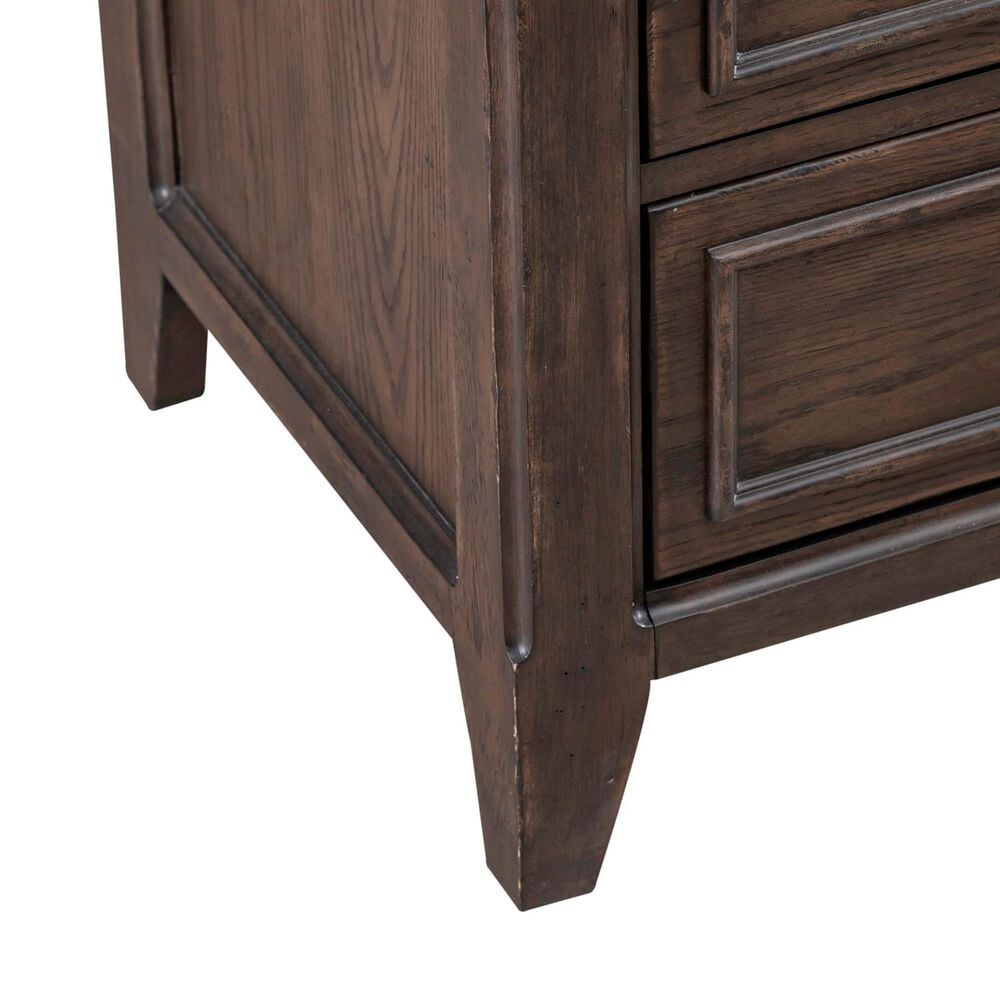 Belle Furnishings Paradise Valley 5-Piece King Bedroom Set in Saddle Brown, , large
