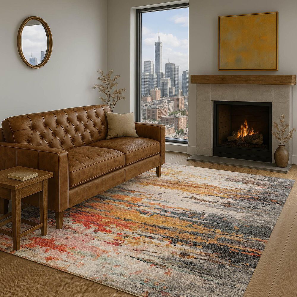 Dalyn Rug Company Lumara Volcano 3' x 5' Indoor/Outdoor Area Rug, , large