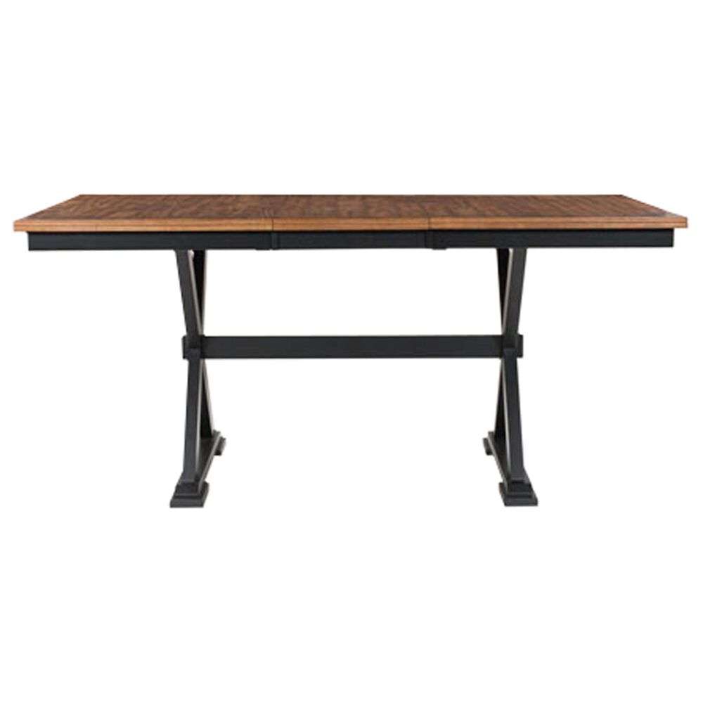 Ashley Wildenauer Counter Height Table with 18" Butterfly Leaf in Brown and Black - Table Only, , large