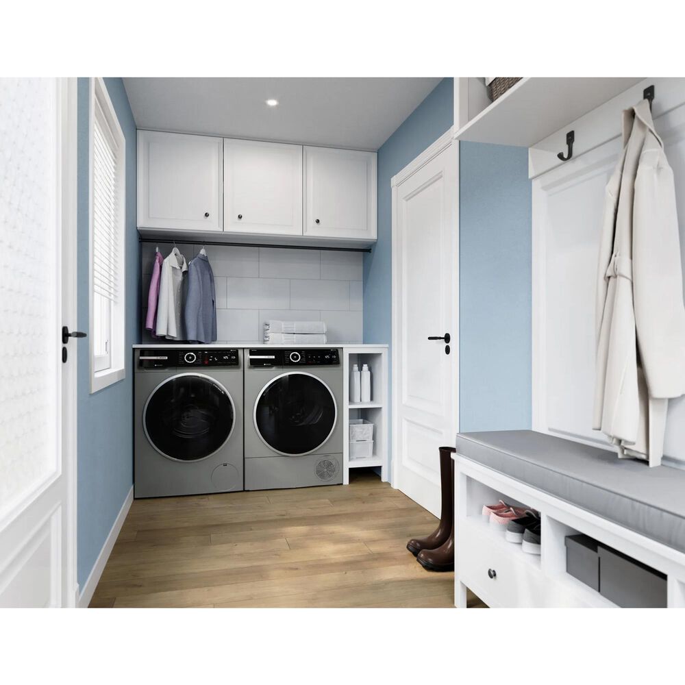 Bosch 800 Series 2.4 Cu. Ft. Front Load Compact Washer in Pearl Steel, , large