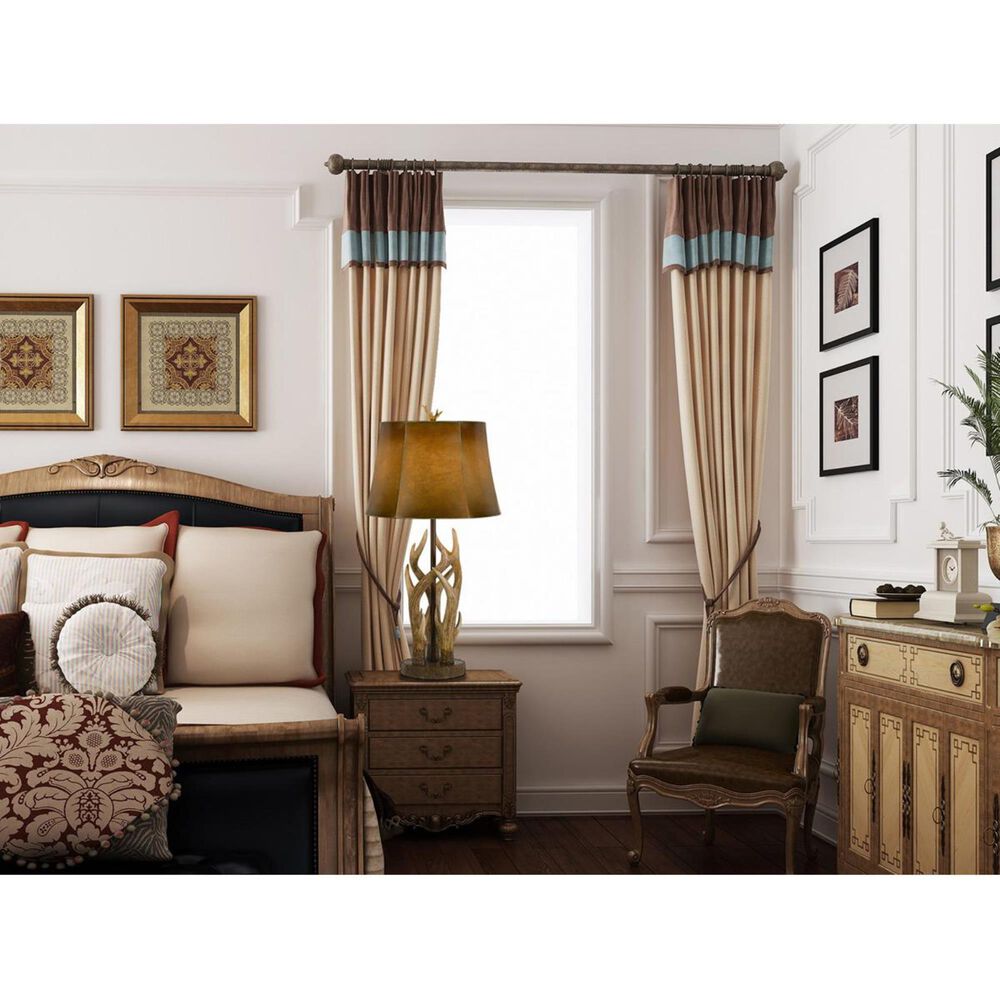 Cal Lighting Darby 3-Way Table Lamp in Antler, , large